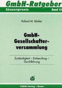 Abbildung von: GmbH-Gesellschafterversammlung - VSRW