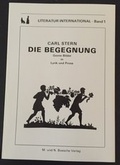 Cover: Die Begegnung - Mathilde u. Norbert Boesche Verlag Berlin - Haifa