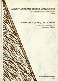 Enlarge image Cover: Mungaka (Bali) Dictionary - Köppe, R