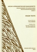 Cover: Iraqw Texts - K&ouml;ppe, R