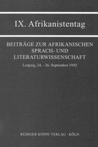 Abbildung von: IX. Afrikanistentag - Köppe, R
