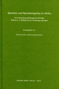 Cover: Sprachen und Sprachzeugnisse in Afrika - K&ouml;ppe, R