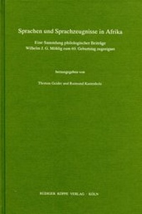 Abbildung von: Sprachen und Sprachzeugnisse in Afrika - Köppe, R