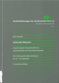Cover: Laterculus Notarum - Archivschule Marburg