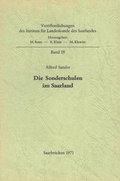 Cover: Die Sonderschulen im Saarland - Landesamt f&uuml;r Vermessung, Geoinformation und Landentwicklung (LVGL)