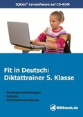 Cover: Fit in Deutsch: Diktattrainer 5. Klasse (Windows 10 / 8 / 7 / Vista / XP) - KHSweb
