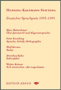 Cover: Jahrbuch der Henning-Kaufmann-Stiftung 1995-1999 - Edition Argus
