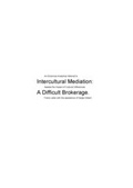 Cover: Intercultural Mediation: A Difficult Brokerage - Berghof Foundation