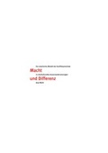 Cover: Macht und Differenz - Berghof Foundation