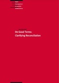 Cover: On Good Terms: Clarifying Reconciliation - Berghof Foundation