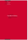 Cover: From War to Politics: Resistance/Liberation Movements in Transition - Berghof Foundation