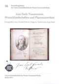 Cover: Jean Pauls Traumreisen, Wunschlandschaften und Phantasiewelten - Freie Universit&auml;t Berlin Universit&auml;tsbibliothek
