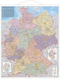 Abbildung von: Deutschland Postleitzahlenkarte Großformat - Stiefel Eurocart