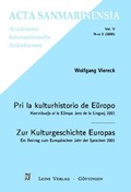 Cover: Pri la kulturhistorio de Europo /Zur Kulturgeschichte Europas - Leins
