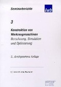 Cover: Konstruktion von Werkzeugmaschinen - utzverlag GmbH
