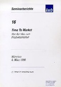 Cover: Time to Market - utzverlag GmbH