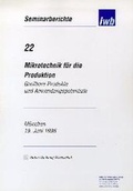 Cover: Mikrotechnik f&uuml;r die Produktion - utzverlag GmbH