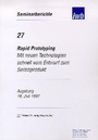 Cover: Rapid Prototyping - utzverlag GmbH