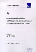 Cover: Laser in der Produktion - utzverlag GmbH