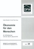 Cover: &Ouml;konomie f&uuml;r den Menschen - Angelika Lenz Verlag
