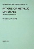 Cover: Fatigue of Metallic Materials: Volume 71 - Elsevier
