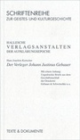 Cover: Hallesche Verlagsanstalten der Aufkl&auml;rungsepoche - Hallescher Vlg