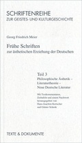 Cover: Fr&uuml;he Schriften zur &auml;sthetischen Erziehung der deutschen - Hallescher Vlg