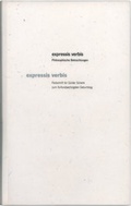 Cover: expressis verbis -  Philosophische Betrachtungen - Hallescher Vlg