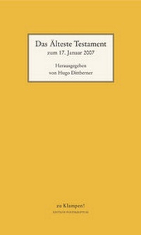 Enlarge image Cover: Das älteste Testament - zu Klampen Verlag