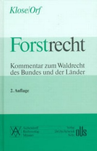 Enlarge image Cover: Forstrecht - OVS Rechtsverlag