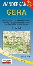 Cover: Wanderkarte Gera - gr&uuml;nes herz