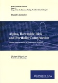 Cover: Alpha, Downside Risk and Portfolio Construction - Uhlenbruch