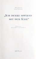 Cover: "Ich denke sowieso mit dem Knie" - AQUINarte edition