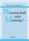 Cover: Wissenschaft oder Meinung? - VTR