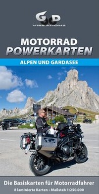 Abbildung von: Motorrad Powerkarten Alpen und Gardasee - Highlights-Verlag