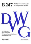 Cover: Wettbewerbsverzerrungen im europ&auml;ischen Verkehr - Deutsche Verkehrswiss. Gesellsch.
