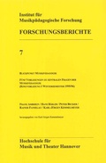 Cover: Blickpunkt Musikp&auml;dagogik - Hochschule f. Musik, Theater u. Medien Hannover