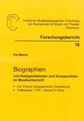 Cover: Biographien von Komponistinnen und Komponisten im Musikunterricht - Hochschule f. Musik, Theater u. Medien Hannover
