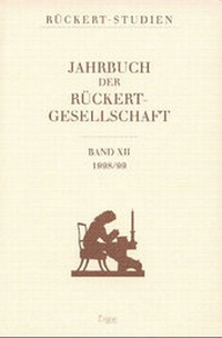 Enlarge image Cover: Jahrbuch der Rückert Gesellschaft - Ergon