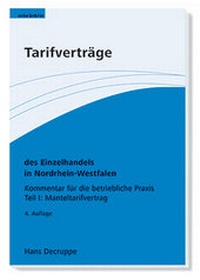 Abbildung von: Tarifverträge des Einzelhandels in Nordrhein-Westfalen. - ver.di Bildung + Beratung