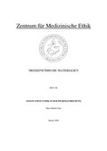 Cover: Angewandte Ethik in der Pharmaforschung - Ruhr-Universit&auml;t Bochum. Zentrum f. Med. Ethik