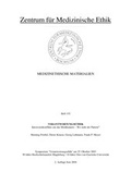 Cover: Verantwortungsethik - Ruhr-Universit&auml;t Bochum. Zentrum f. Med. Ethik