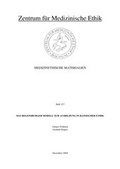 Cover: Das Regensburger Modell zur Ausbildung in Klinischer Ethik - Ruhr-Universit&auml;t Bochum. Zentrum f. Med. Ethik