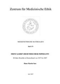 Cover: Fritz Jahr's bioethischer Imperativ - Ruhr-Universit&auml;t Bochum. Zentrum f. Med. Ethik