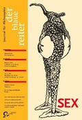 Cover: Der Blaue Reiter. Journal f&uuml;r Philosophie / Sex - der blaue reiter Verlag f&uuml;r Philosophie
