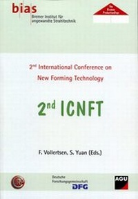 Enlarge image Cover: 2nd International Conference on New Forming Technology - BIAS