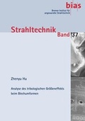 Cover: Analyse des tribologischen Gr&ouml;&szlig;eneffektes beim Blechumformen - BIAS