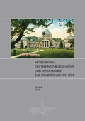 Cover: Mitteilungsheft des Vereins f&uuml;r Geschichte und Landeskunde Bad Homburg v.d.H. e. V. - Verein f. Geschichte u. Landeskde