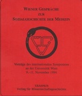 Cover: Wiener Gespr&auml;che zur Sozialgeschichte der Medizin - Erasmus