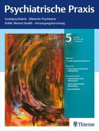 Abbildung von: Psychiatrische Praxis - Thieme